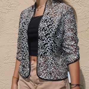 Silver Mesh Blazer